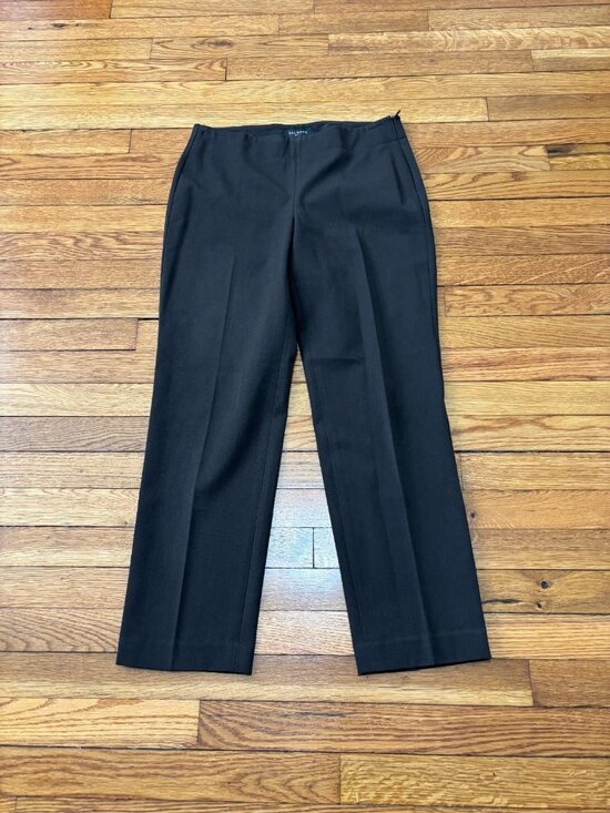 Talbots Pants - Talbots Womens Heritage Dress Ankle Pants 6p 6 Petite Brown Stretch Flat Front